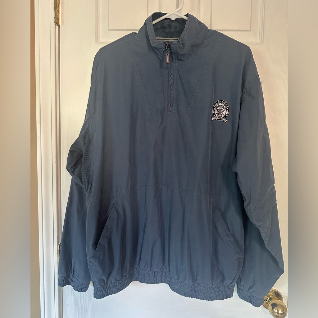 90th Pga Championship Golf Blue QuarterZip Pullover Size Large